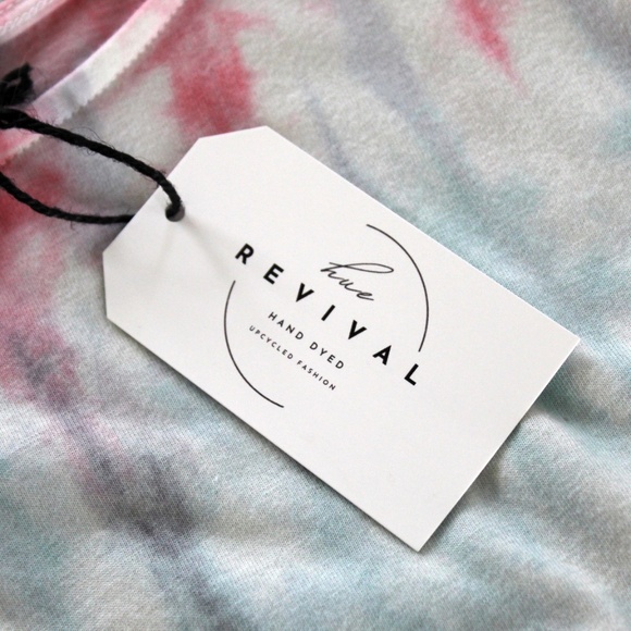 Handmade tie dye surplus sleeveless blouse by Hue Revival - Picture 7 of 12